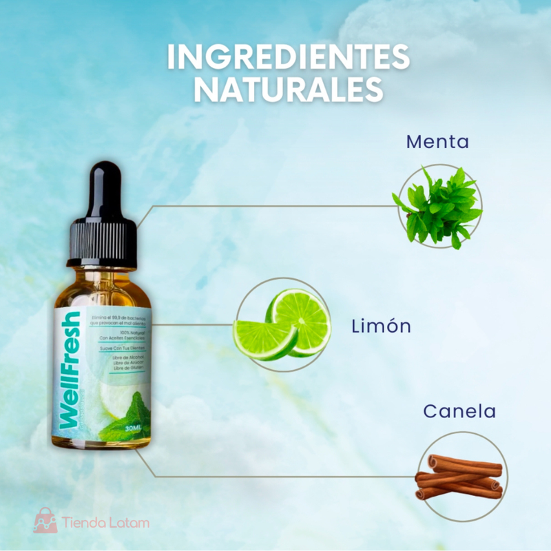 Wellfresh Compra 1 y llévate 2 - Gotas naturales para un aliento siempre fresco